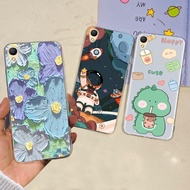 สำหรับกรณี OPPO A37 A37f A37fw ฝาครอบ A37m พื้นที่มนุษย์ดอกไม้2023พิมพ์ลาย TPU เคสซิลิโคนแบบนิ่มปลอก OppoA37