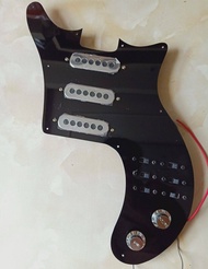 Prewired Pickguard Genuine Burns Tri sonic Single Alnico Pickups For Brian May Red Special Guitar Ha