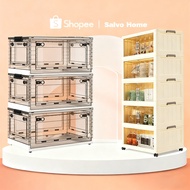 ⚡11.11⚡Salvo Foldable Storage Cabinet - L65cm 5 Tier Telus*1 + Foldable Storage Box - 122L*3