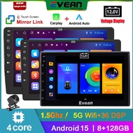 (Android15 8+128G) 7"/9"/10.1"Inch Android Player Car Radio 5G Wifi 2 Din Android Auto Apple Carplay