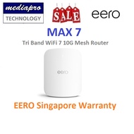 EERO Max 7 WiFi 7 Tri Band Mesh Router with 10G ports ( 1 Pack ) - 2 Year Local Distributor Warrant