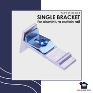 Kaki Single Rel Langsir Aluminium (Single Bracket For Aluminium Curtain Rail)