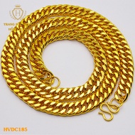 Bán Chạy Dây Chuyền Nam (Dày 9mm Dài 60cm) Vòng Cổ Xi Mạ Vàng 24k - Trang Sức Hava Hong Kong