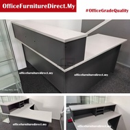 150x150 180x150cm L Shape Reception Counter Table / G Cashier Office Table Meja Kaunter OFDirect (De