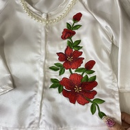 Bộ đồ bà ba bé gái thêu hoa hồng hoa sen 8-23kg Angel Baby Thời Trang Thiết Kế