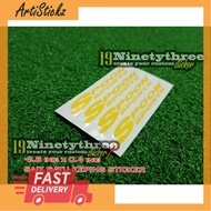 spoon sticker rim spoon /rim  replacement cutting sticker