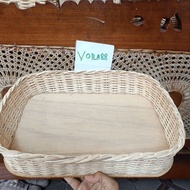 Large PREMIUM Square Rattan Basket GiftLARGE 29x39