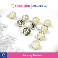 Charisma Round Pearl Button - Round Pearl Button