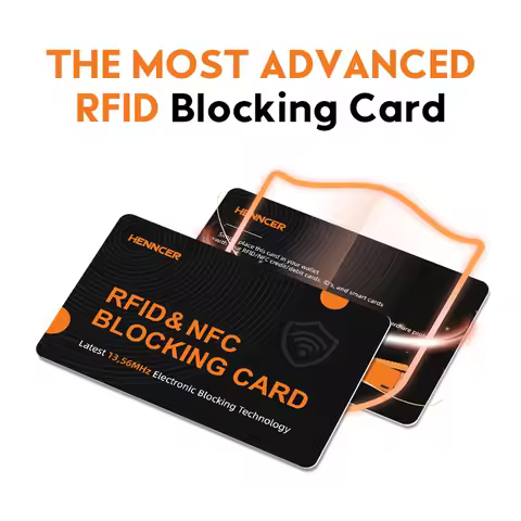 RFID Blocking Cards Contactless NFC Debit Credit Card Passport Protector Blocker Set Smart Anti-thef