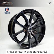 【Installation Available】2769 AEDEE 17 INCH 17X7.5 8X100/114 ET38 BE/PB READY STOCK SPORT RIM