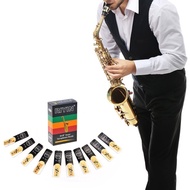 JN 10Pcs Bb Tenor Sax Reeds Hardness Strength 1 5 2 2 5 3 3 5 4 Saxophone Reed