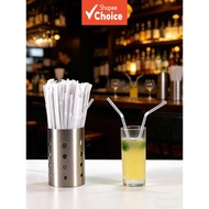 Bendable Straws 200pcs – 6x210mm Disposable Plastic – For Milk Tea, Juice, Cold Drinks, Cocktails – 