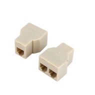 Barrel RJ11 Double 1-2 Connector Barrel Branch RJ11 Telephone Splitter