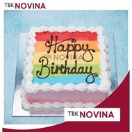 [Retail 1 Pcs] BIRTHDAY CAKE BOARD PLYWOOD MATERIAL 15CM - 24CM SQUARE CAKE BOARD