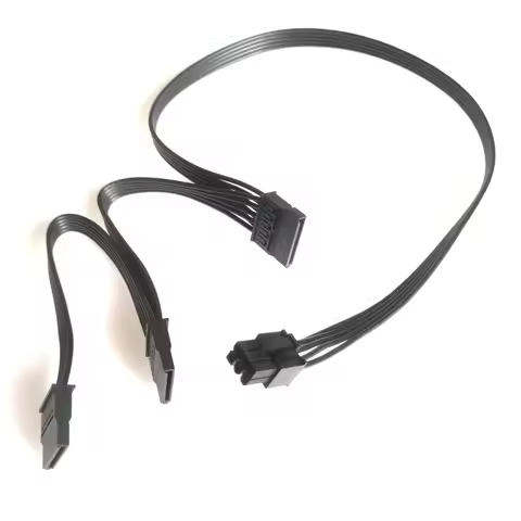 6p 6Pin To PC Mainboard HDD 3-Port 3 SATA Power Supply Cable For CORSAIR ATX PSU RM1000X RM750X 850X