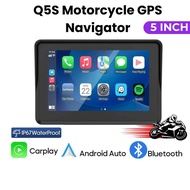 5-inch Q5s Motorcycle Navigator Wireless Wifi Motor Android CarPlay IPx7 Waterproof Bluetooth HD GPS