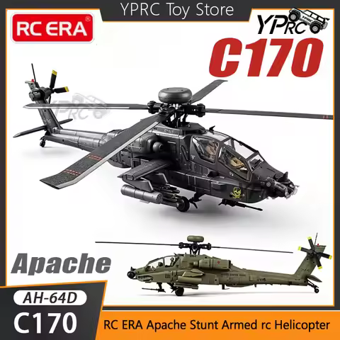 RC ERA C170 RC Helicopter 6CH Optical Flow Positioning Apache Brushless Stunt Armed RC Helicopter Mo