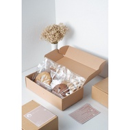 Dus corrugated tebal 12x25x8cm/dus hampers/dus kue (3pc)