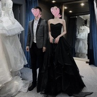 Black Evening Dress Female Birthday Party Prom Fashion Long Prom Dress