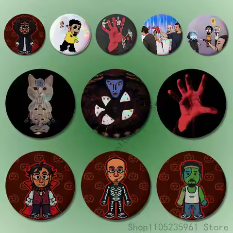 S-System of A D-Down Badges 25 32 44 58 75 mm Round Cosplay Pin Fans Collect Friends Gifts Brooch So