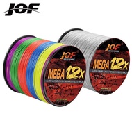 JOF X12 Fishing Line 300M 12 Strands Braided Fishing Line PE Durable Multicolor Carp Fishing Braided