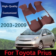 เสื่อปูพื้นรถหนัง Fucvf2303fndn32Custom สำหรับ Toyota Prius XW20 2003 2004 2005 2006 2007 2008 2009พ