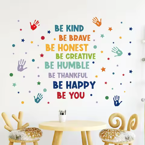 1Pc Colorful Wall Stickers Children Room Decor Baby Kids Room Wall Decoration Art for Bedroom Living