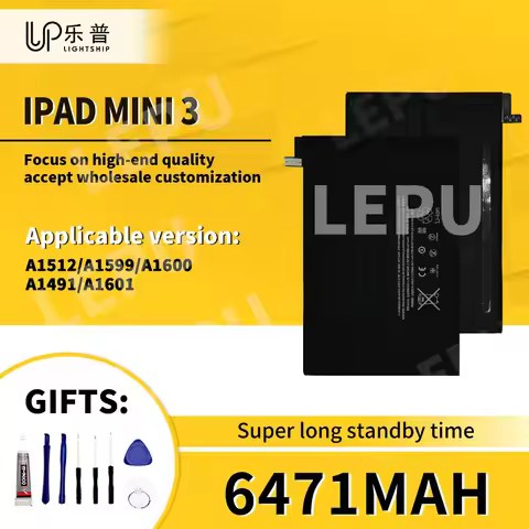 New Battery for IPad Mini 3 A1491 A1601 Original Tablet Battery A1512 A1599 A1600 + Tools Replacemen