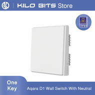 Aqara D1 Wall Switch Global Version Zero Fire Wire Smart Home Light Control ZigBee Version SIRIM ( N