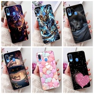 For Samsung Galaxy A40 Case A405 SM-A405F Cover Popular Dragon Tiger Cat Cartoon Soft Silicone Phone