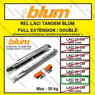 Blum Tandem Rail 50cm Double Extension Rail Drawer Blum Rail Blum Rail