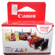 Canon cli-8 (Value Pack) Genuine CYM IX5000 MP830 MP970 MX850 cli-8c cli-8y cli-8m