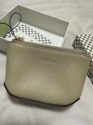 全新 Furla 米白色小錢包