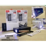 XINZHEN POWER BANK DUAL USB INTERFACE OUTPUT with phone stand 20000mah+3wires model:C24