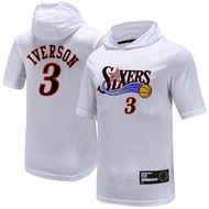 NBA 費城76人隊 連帽T恤 短袖上衣 熱轉印款式 SIMMONS IVERSON