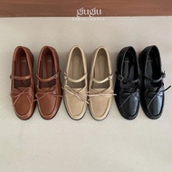 GIUGIU Ribbon Buckle Strap Mary Jane Flats