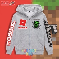 Roblox X Minecraft Children's Hoodie Jacket/Roblox Minecraft Children's Zipper Hoodie