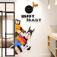 3d Kindergarten Materials Children's B & B Ring Creation Decoration Room Wall Stickers Three-Dimensi