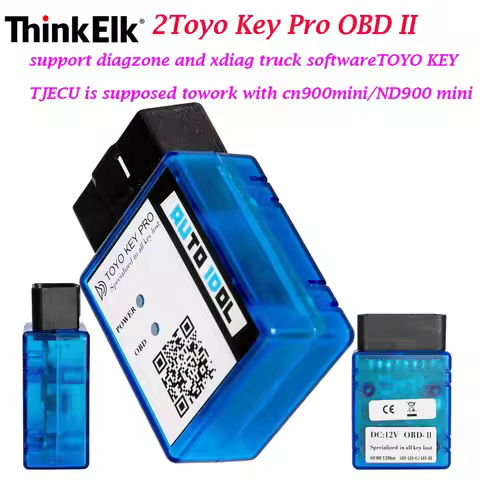 Toyo Key Pro OBD II plug-and-play suitable for Toyota 40/80/128 BIT (4D,4D-G,4D-H) Match 2 master ke