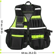 Workwear Allround Work Tool Vest เสื้อกั๊กเซฟตี้พร้อมกระเป๋าหลายช่องและซิป เสื้อกั๊กเครื่องมือสําหรั