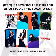 [PART 2] [SET] BABYMONSTER X COSMOPOLITAN Unofficial Photocard Set Ahyeon Ruka Asa Pharita Chiquita 