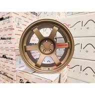 แม็กขอบ 18 Te37 SUV  หยอดแดง 5/114 (4วง)