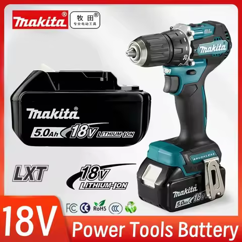Makita 18V 5000mAh batería de herramienta eléctrica DDF487 DGA404 DTW700 DHP487 reemplazo de batería
