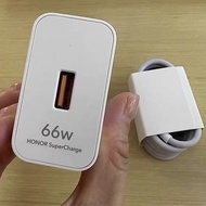 Original Honor X9 X9d 66W Super Charger EU US Fast Charging Wall Adapter 1M 6A USB C Cable For Honor