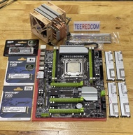 ชุดxeon mb x79  Nvme +cpu intel xeon e5 2690v2 10คอ20เทรด 3.0-3.6GHZ+Ram  ECC 16-128GB "REFURBISHED"