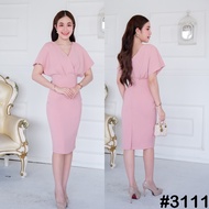[LUXURY707] VG3111 : เดรสคอวี ทำงาน ไปงาน