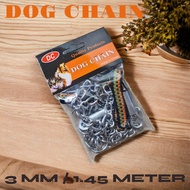 RANTAI HEWAN/RANTAI ANJING UKURAN 3MMX1.45METER MURAH BERKUALITAS 2625