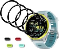 iDaPro [4 Pack Screen Protector for Garmin Forerunner 570 47mm【PET Film】 (Not Tempered Glass) + [4 P