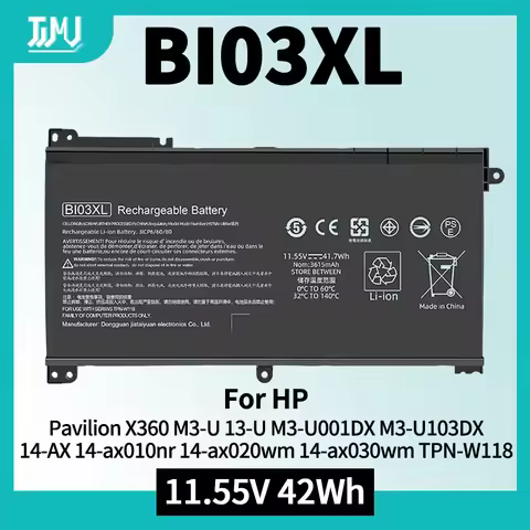 BI03XL 844203-855 Laptop Battery for HP Pavilion X360 13-U M3-U 13-u000 M3-U001DX M3-U103DX 13-U100T