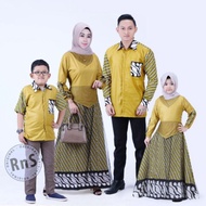 Murah Couple batik keluarga Gamis Kombinasi Terbaru MODERN